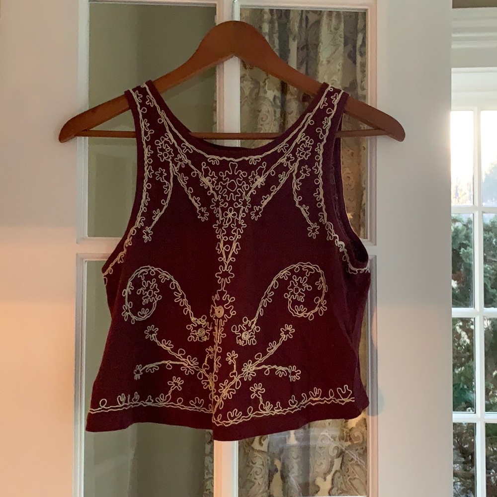 Embroidered top
